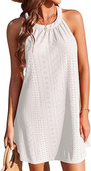 Damen Freizeit-Minikleid mit Rüschendetails Sovae