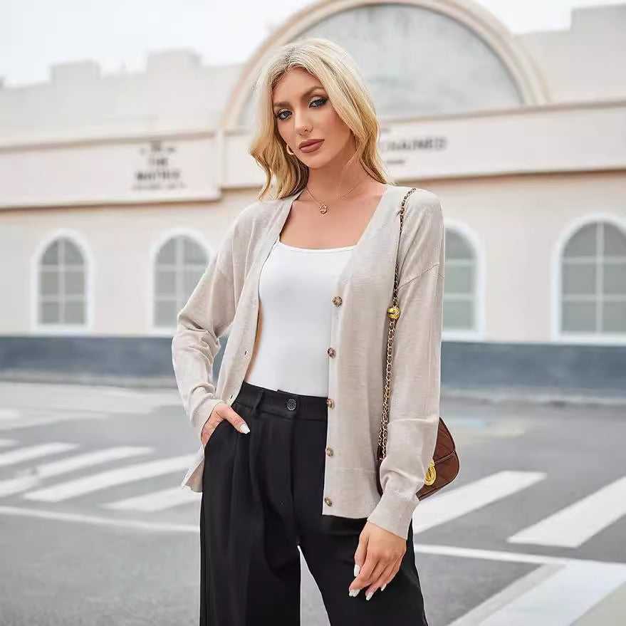 Damen lässige Strickjacke Sovae