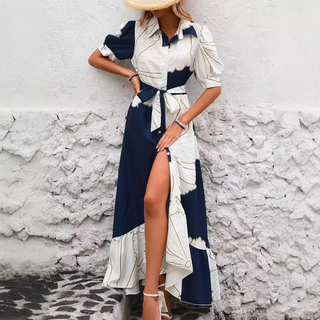 Damen Maxikleid mit floralem Design Sovae