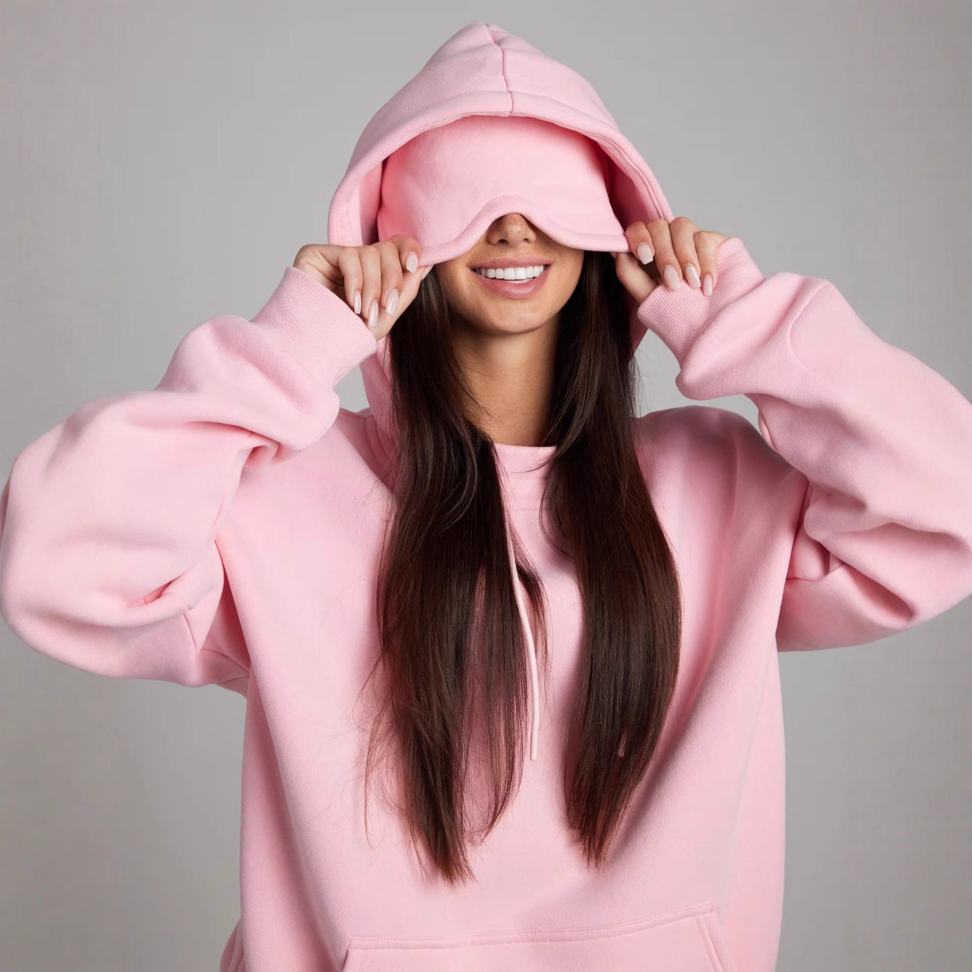 Damen Kapuzenpullover mit integrierter Schlafmaske Sovae