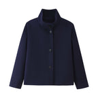 Damen modische Übergangsjacke mit hohem Stehkragen Sovae