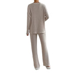 Damen Strickpullover und Hose Set Sovae