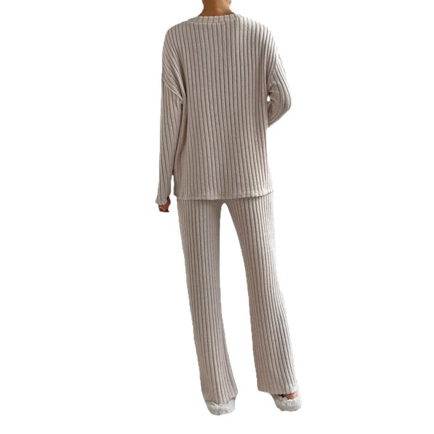 Damen Strickpullover und Hose Set Sovae