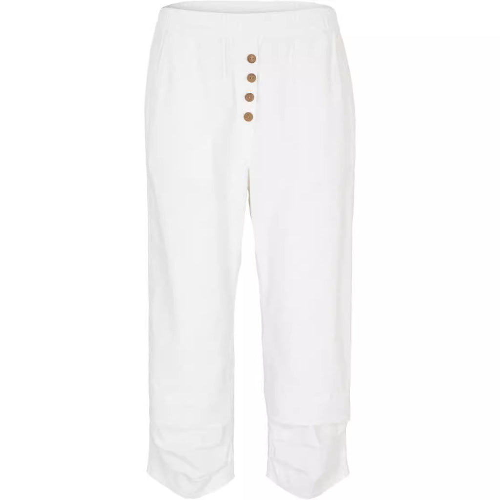 Damen lässige Chinohose mit Knopfdetails Sovae