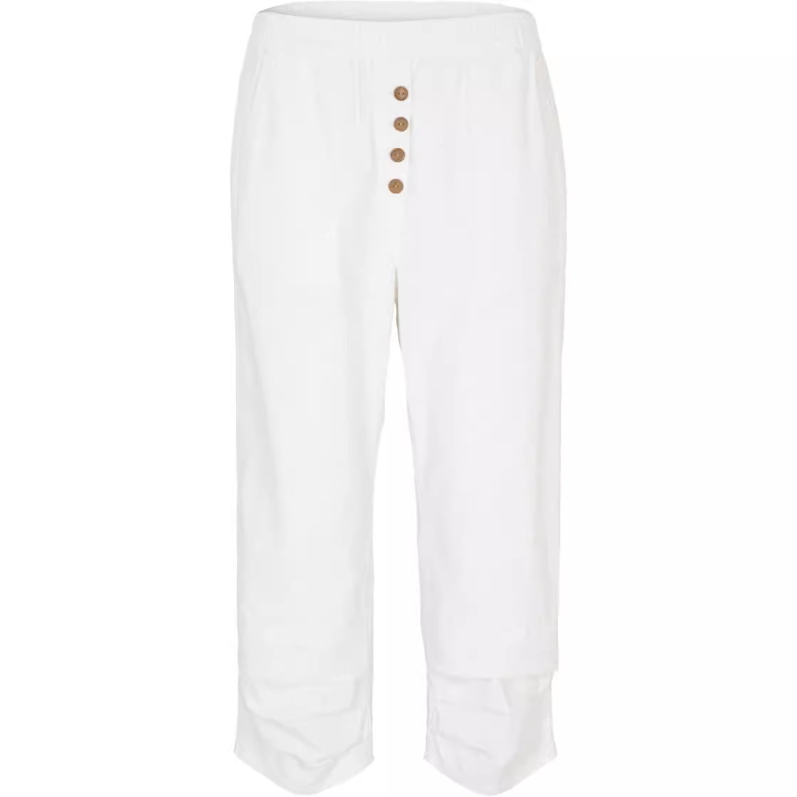 Damen lässige Chinohose mit Knopfdetails Sovae