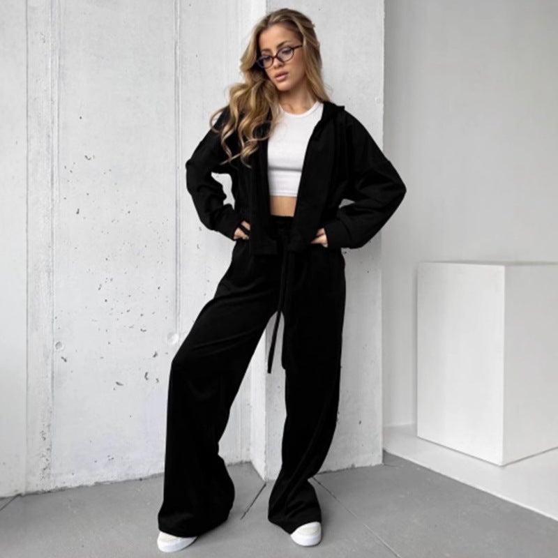 Damen sportlicher Loungewear-Anzug mit entspannter Passform Sovae