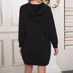 Damen Kapuzenkleid Sovae