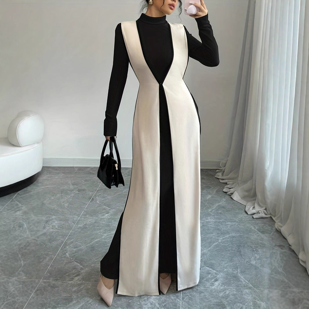 Damen trendiger Longblazer mit asymmetrischem Schnitt Sovae
