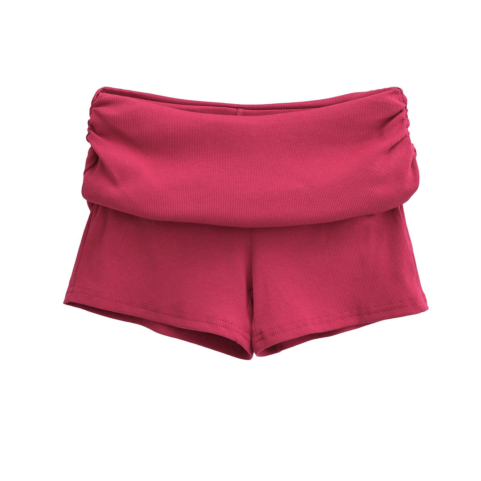 Damen Sportliche Jersey-Shorts mit breitem Bündchen Sovae