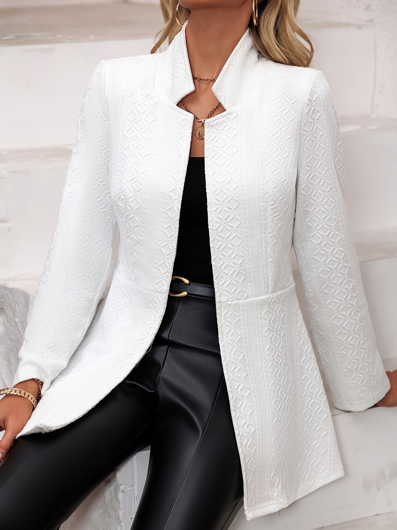 Damen Elegante Blazerjacke mit strukturiertem Design Sovae