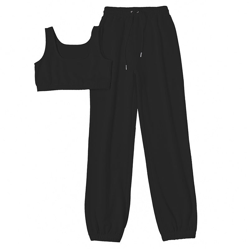 Damen lässiges Sportanzug-Set mit elastischem Bund und atmungsaktiven Materialien Sovae