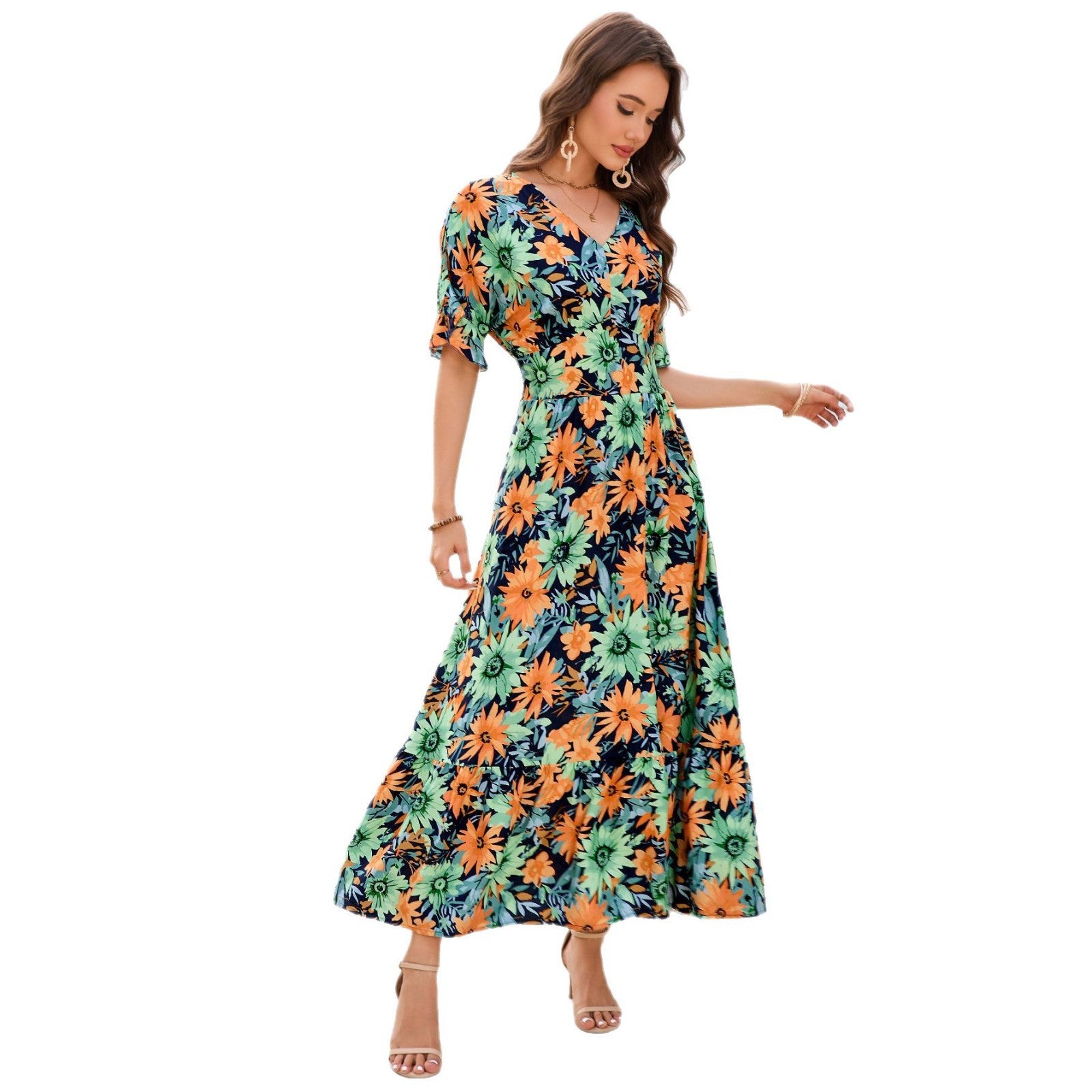 Damen Maxikleid Sovae
