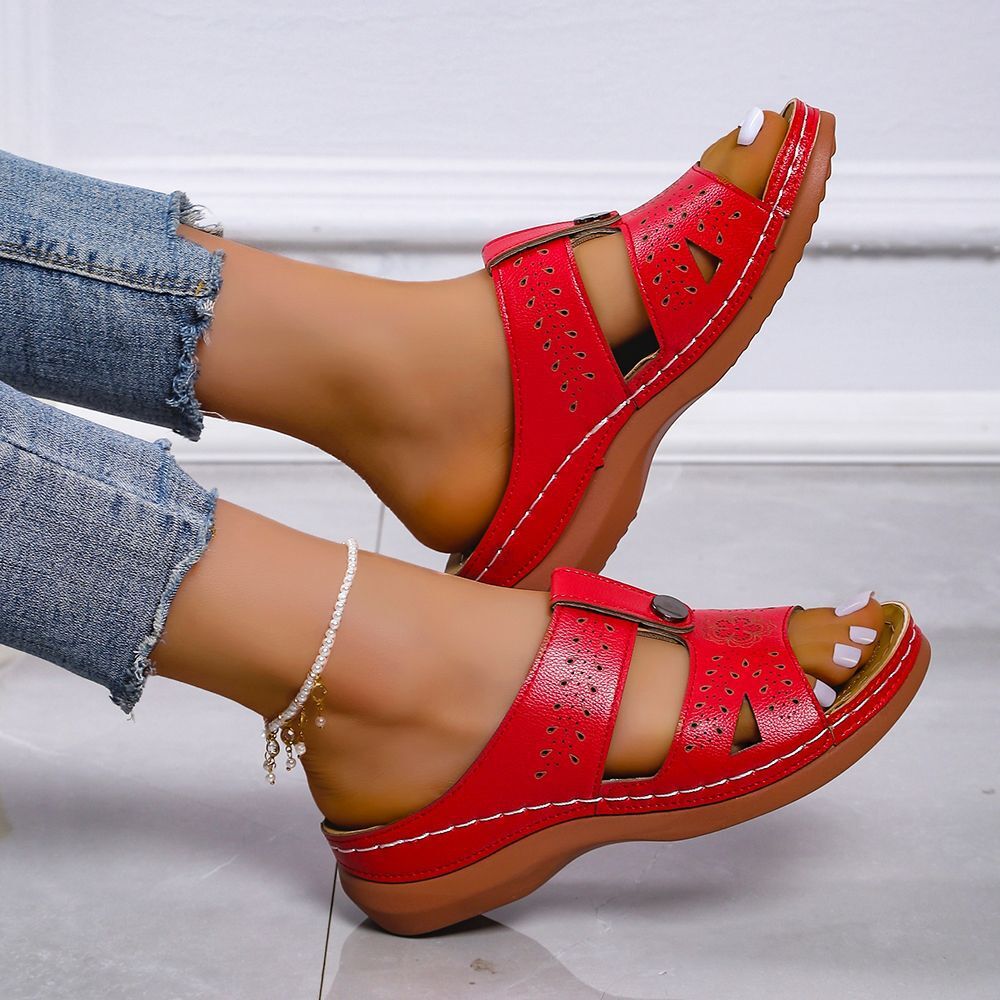Damen Komfortable und elegante Clogs mit atmungsaktiven Perforationen und flexiblem Fußbett Sovae
