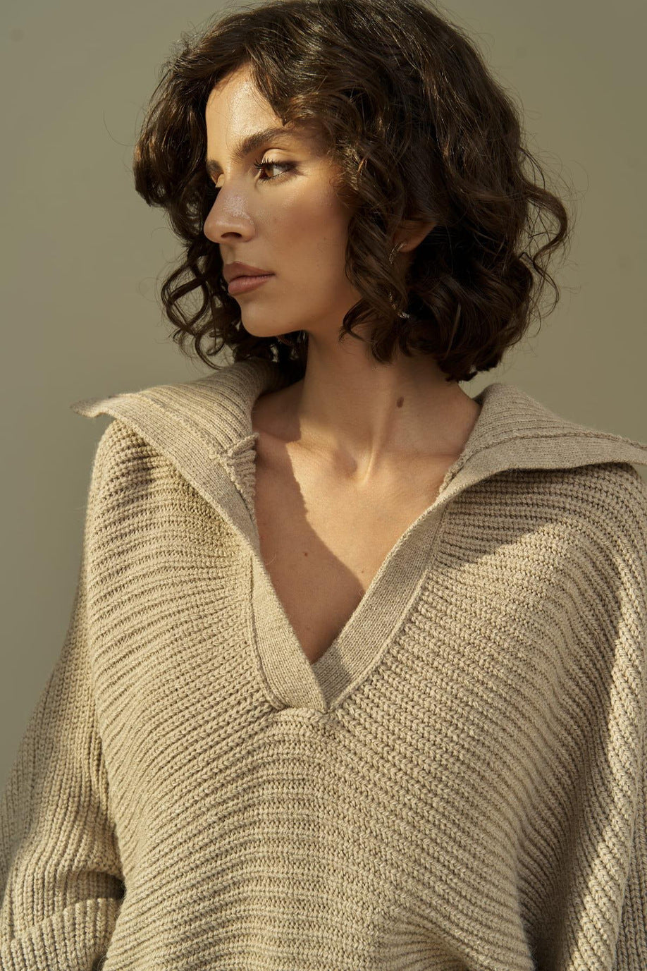 Damen Kuscheliger Oversized Pullover Sovae