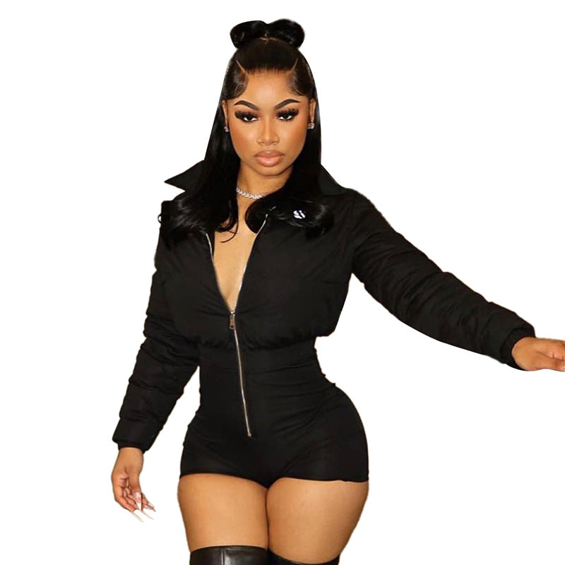 Damen Puffjacke mit figurbetontem Body Sovae