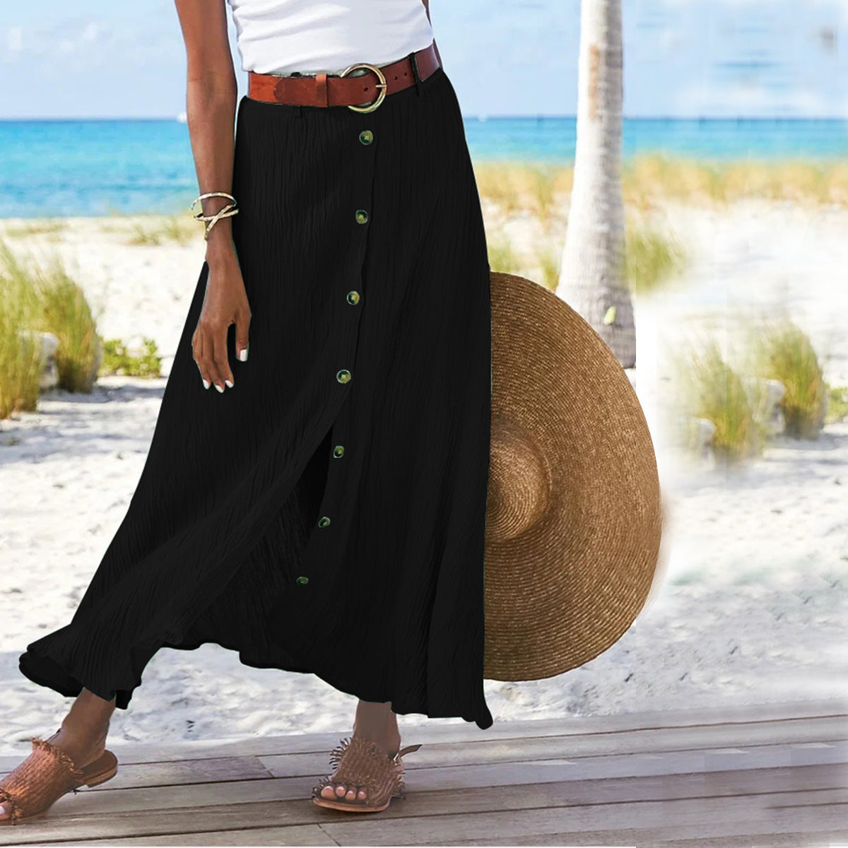 Damen Langer Maxi-Rock Sovae