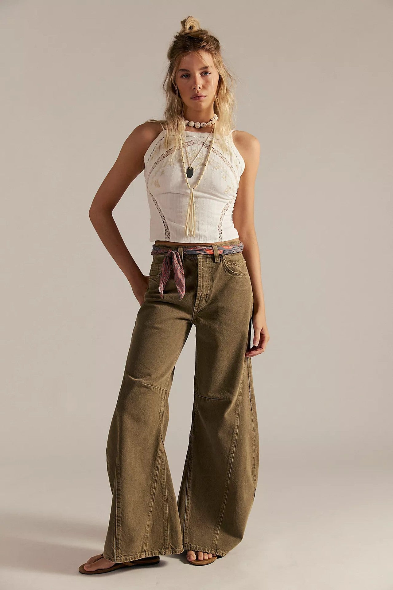 Damen Übergroße Jeans im Vintage-Stil Sovae