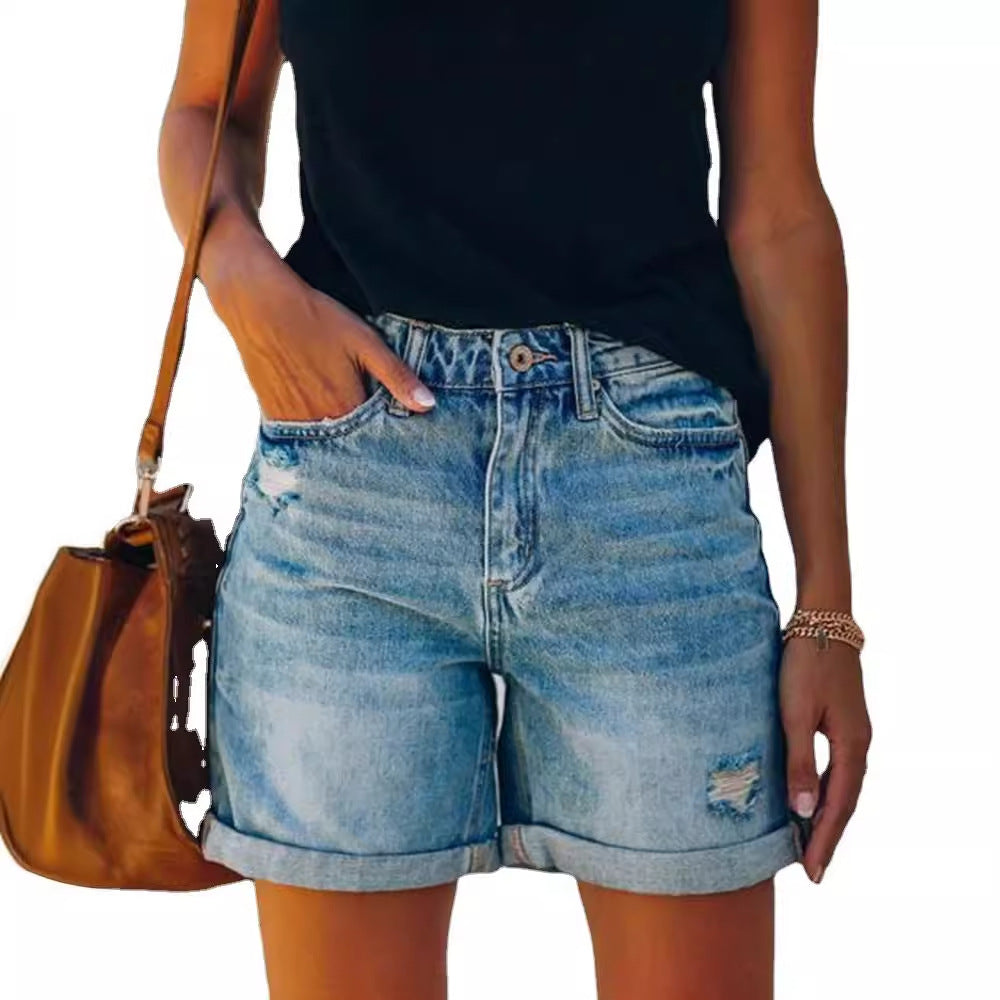 Damen Denim-Shorts Sovae