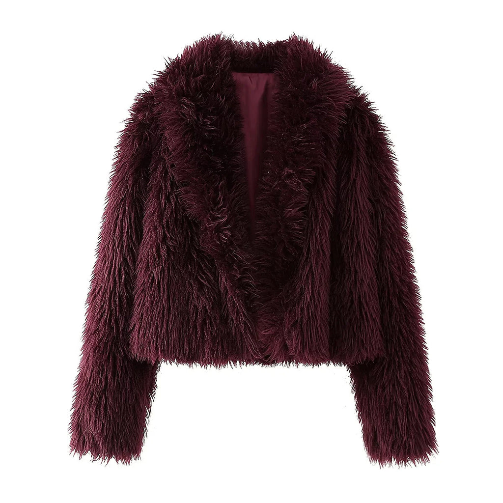 Damen Kuschelige Teddyjacke Sovae