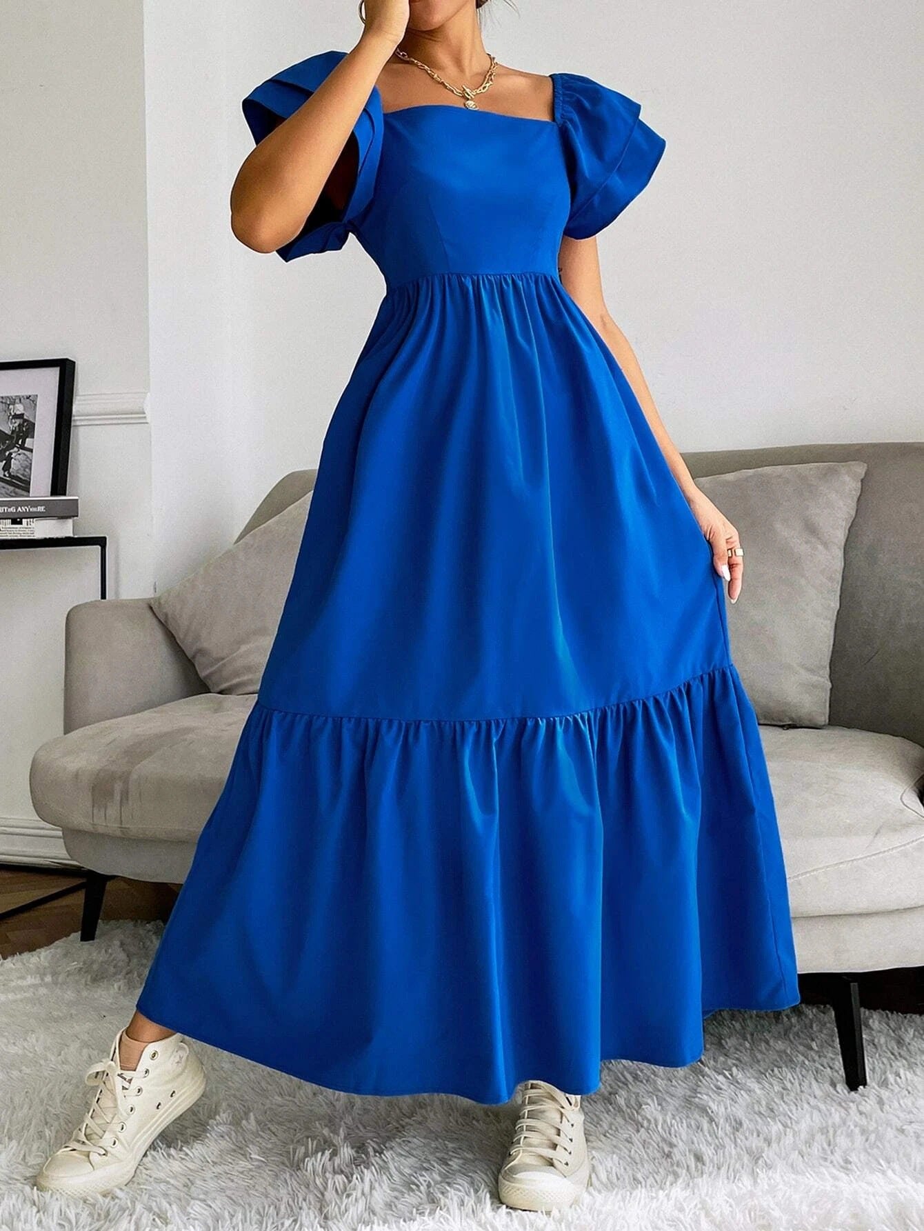 Damen Maxikleid Sovae