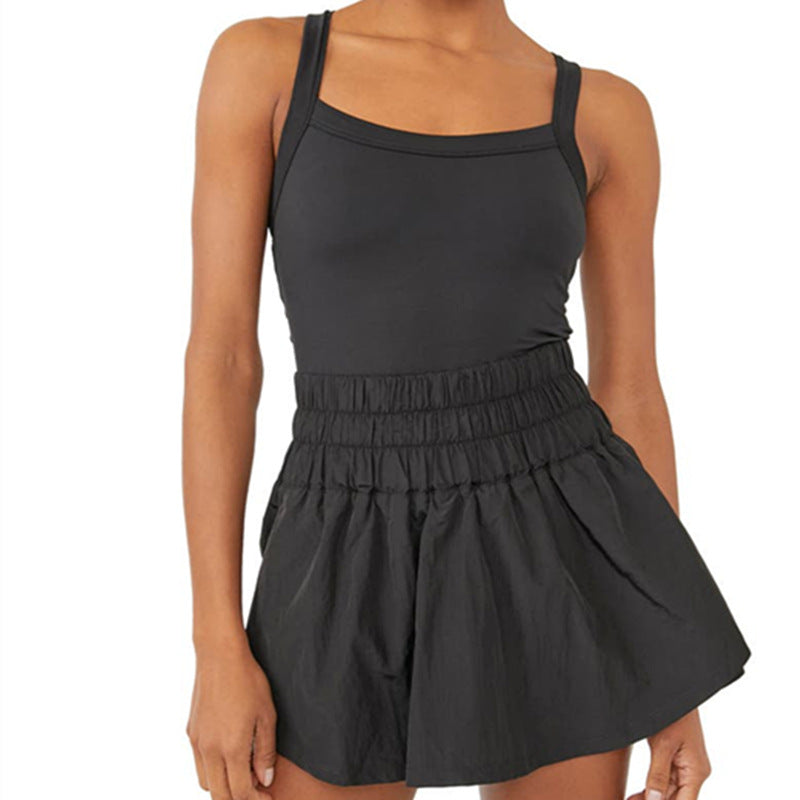 Damen sportliches Kleid mit elastischem Bund Sovae