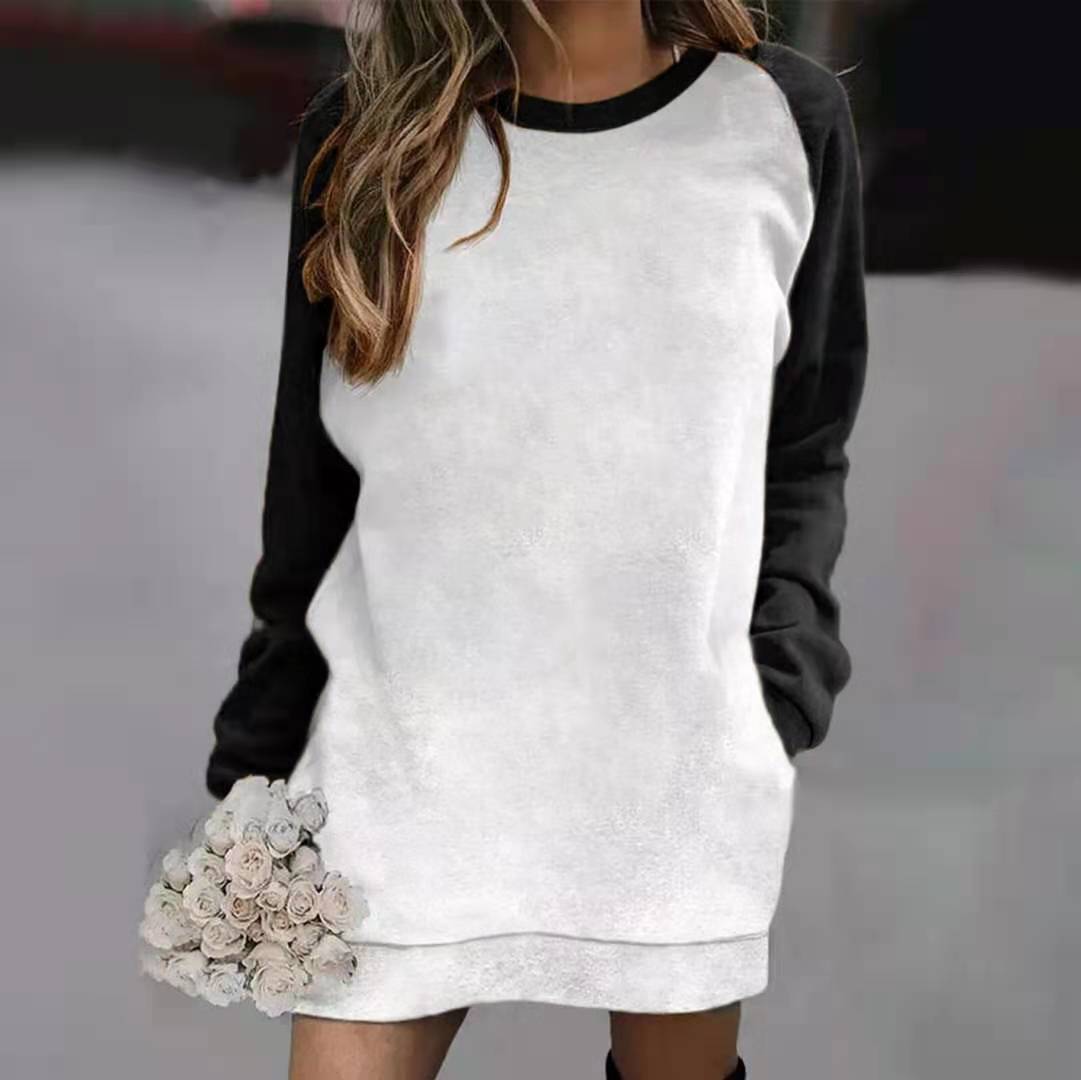 Damen Raglan-Sweatshirt mit langem Ärmel und lässigem Schnitt Sovae