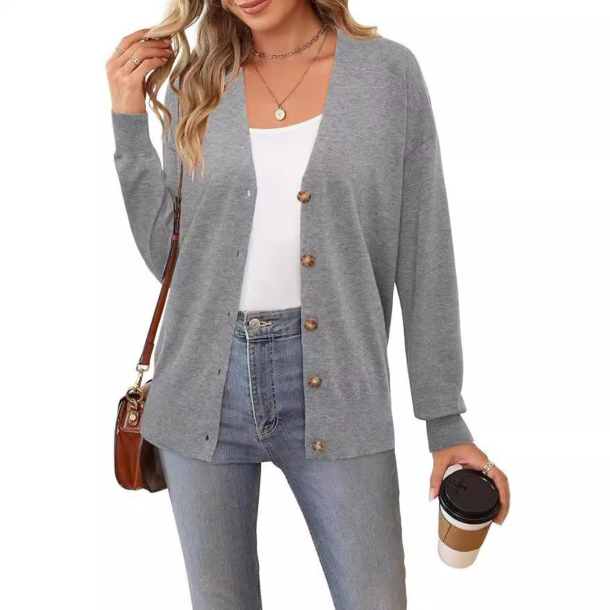 Damen lässige Strickjacke Sovae