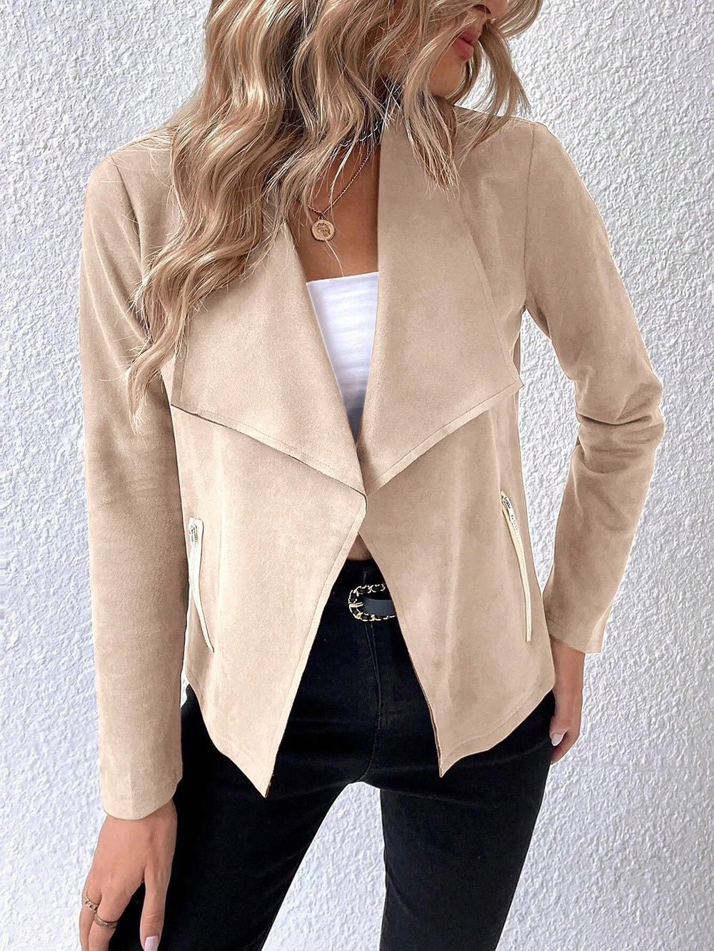 Damen angesagter Oversized-Blazer Sovae