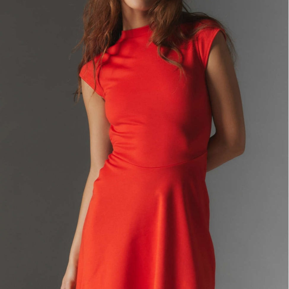 Damen Midikleid mit figurbetonendem Schnitt Sovae