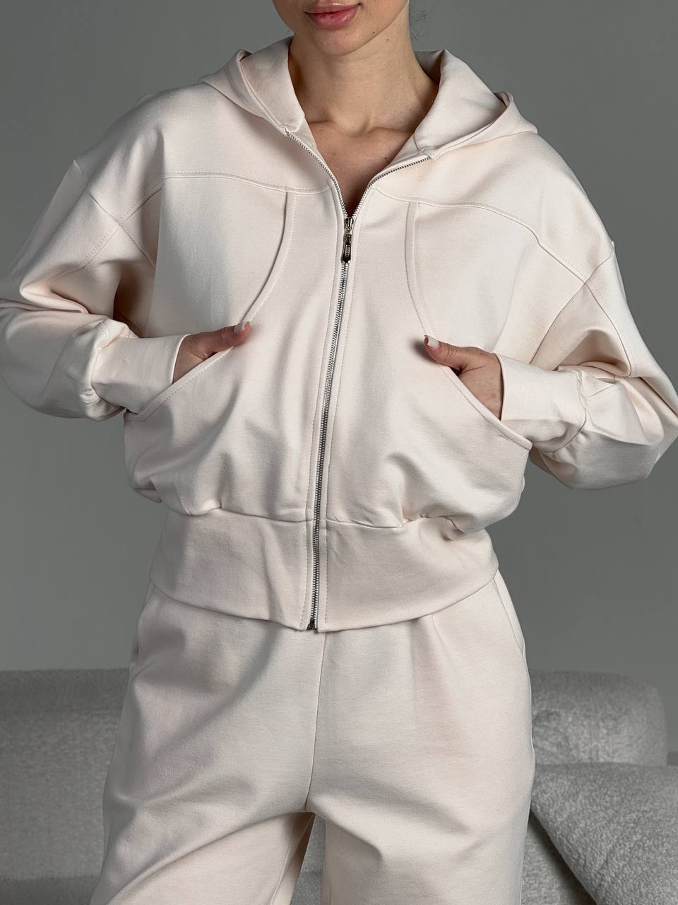 Damen Casual-Fleece-Jacke mit durchgehendem Reißverschluss Sovae