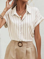 Damen figurbetontes Gingham Hemd Sovae