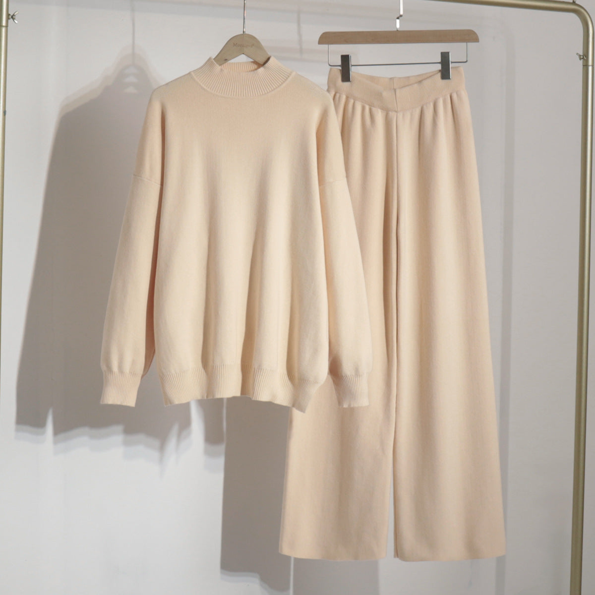 Damen komfortables Strick-Ensemble mit weitem Schnitt Sovae