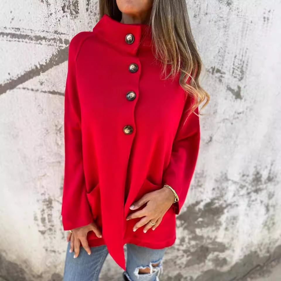 Damen gemütliche und stilvolle Langjacke Sovae