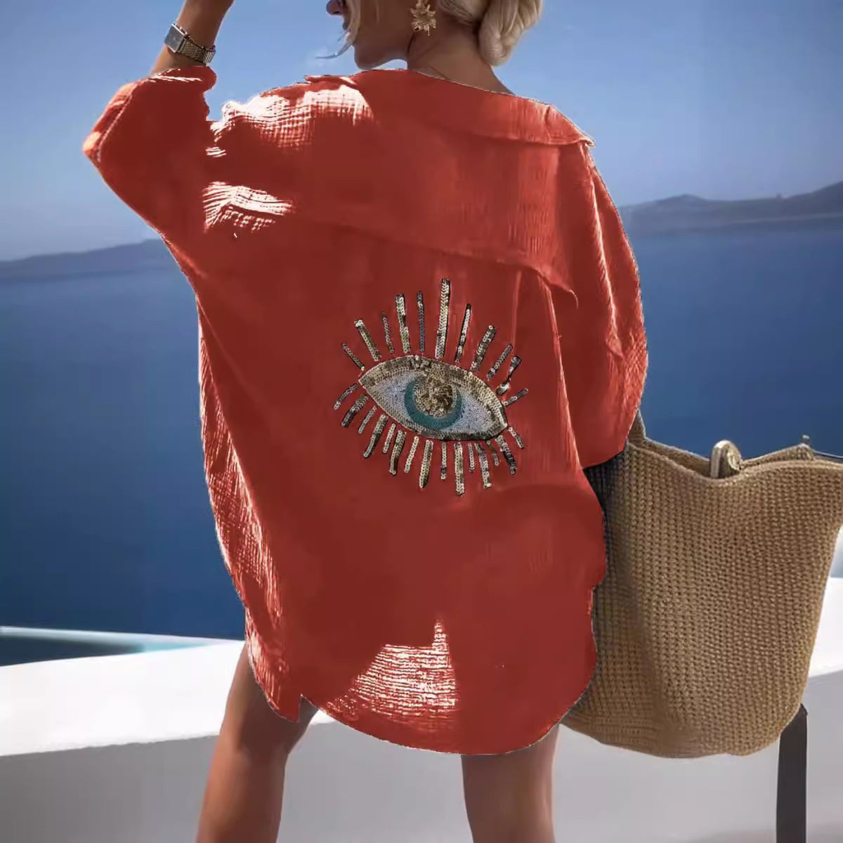 Damen Übergröße Hemd Sovae