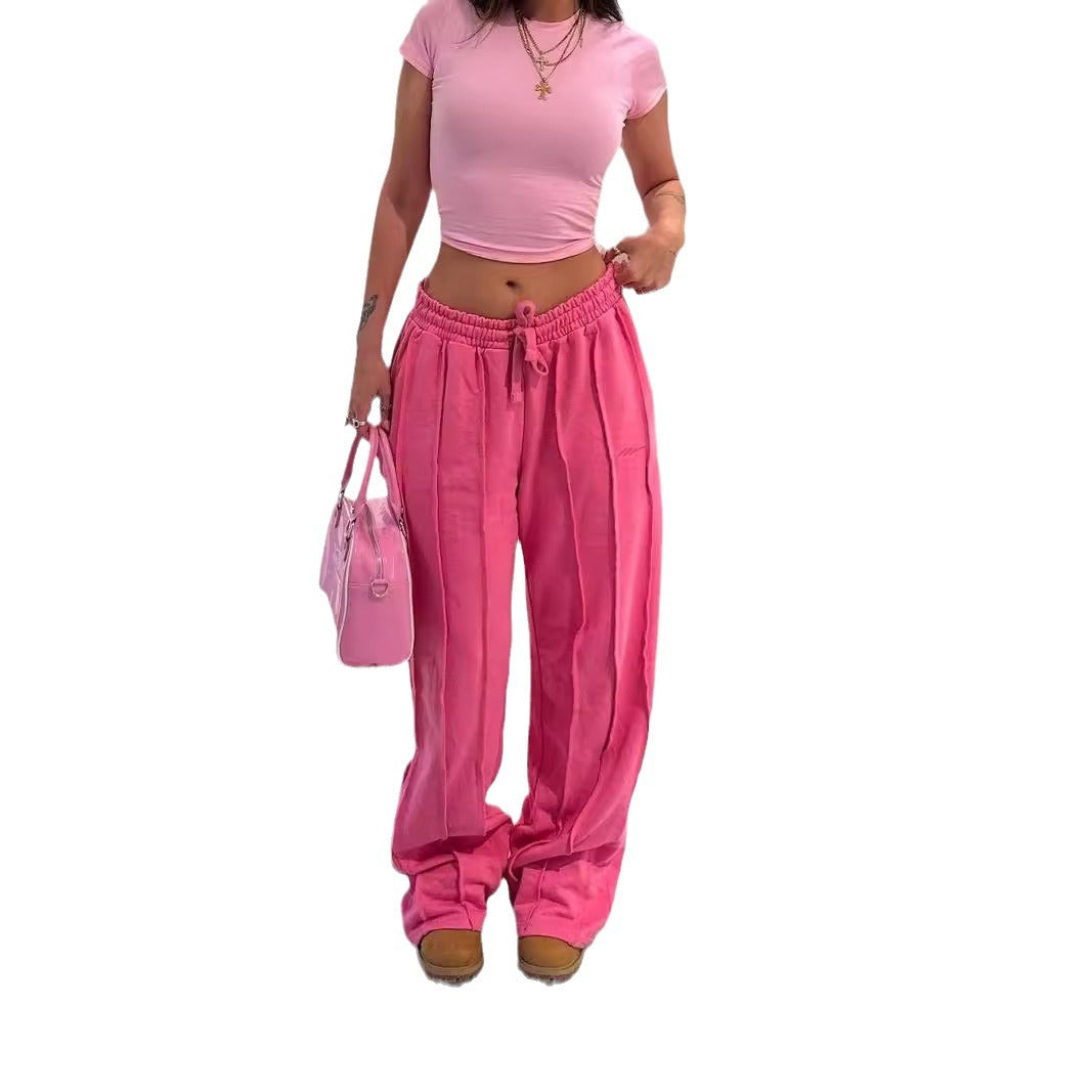 Damen Lässige Freizeithose mit elastischem Bund und schmeichelhaftem Schnitt Sovae