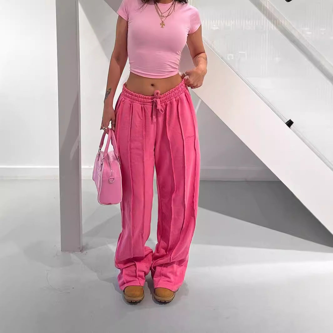 Damen Lässige Freizeithose mit elastischem Bund und schmeichelhaftem Schnitt Sovae