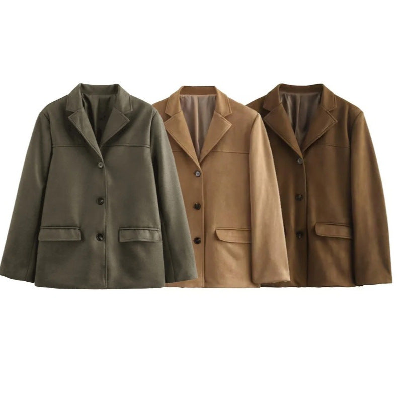 Damen elegante und bequeme Blazerjacke Sovae