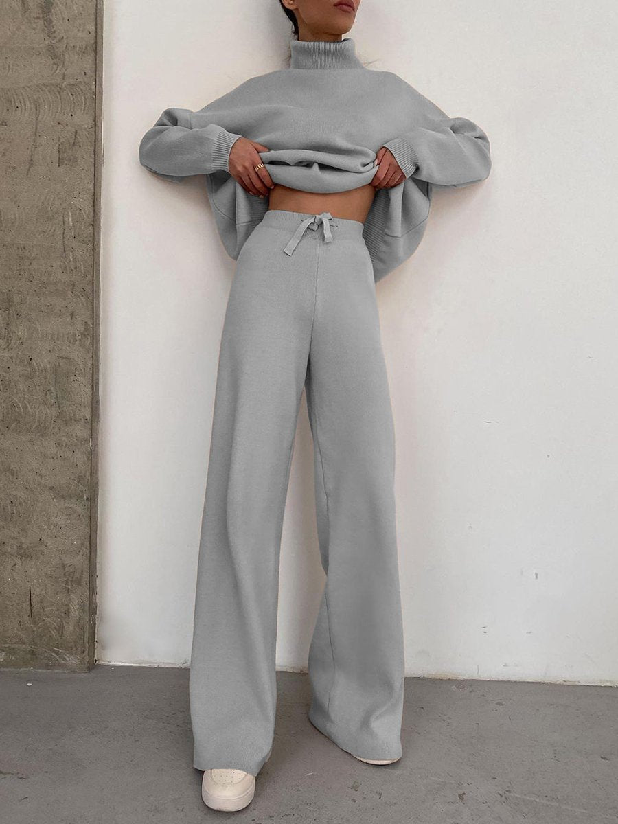 Damen bequemer und stylischer Strickanzug Sovae