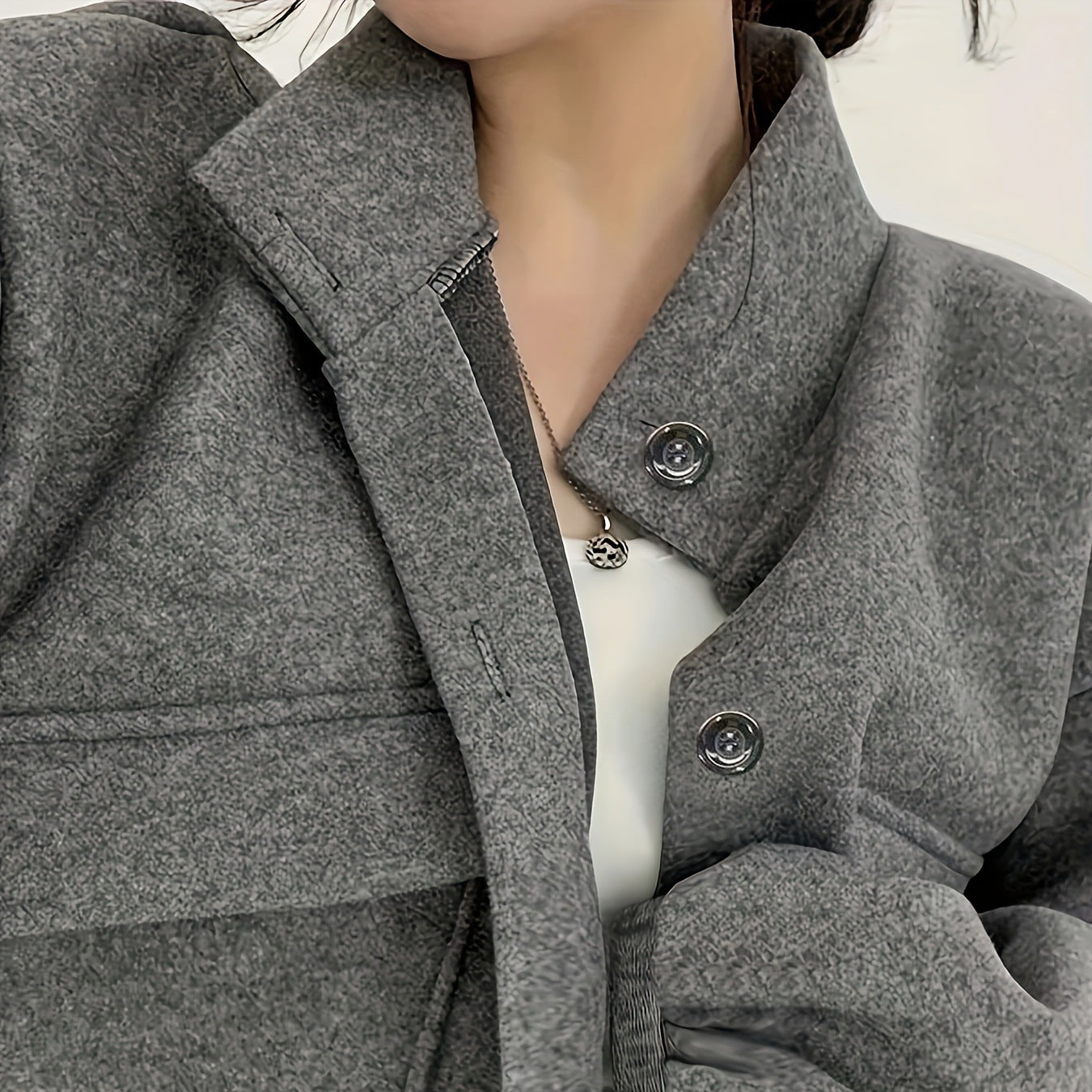 Damen kurze Fleecejacke mit praktischen Taschen Sovae