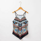 Damen Blusenoberteil mit floralem Muster Sovae