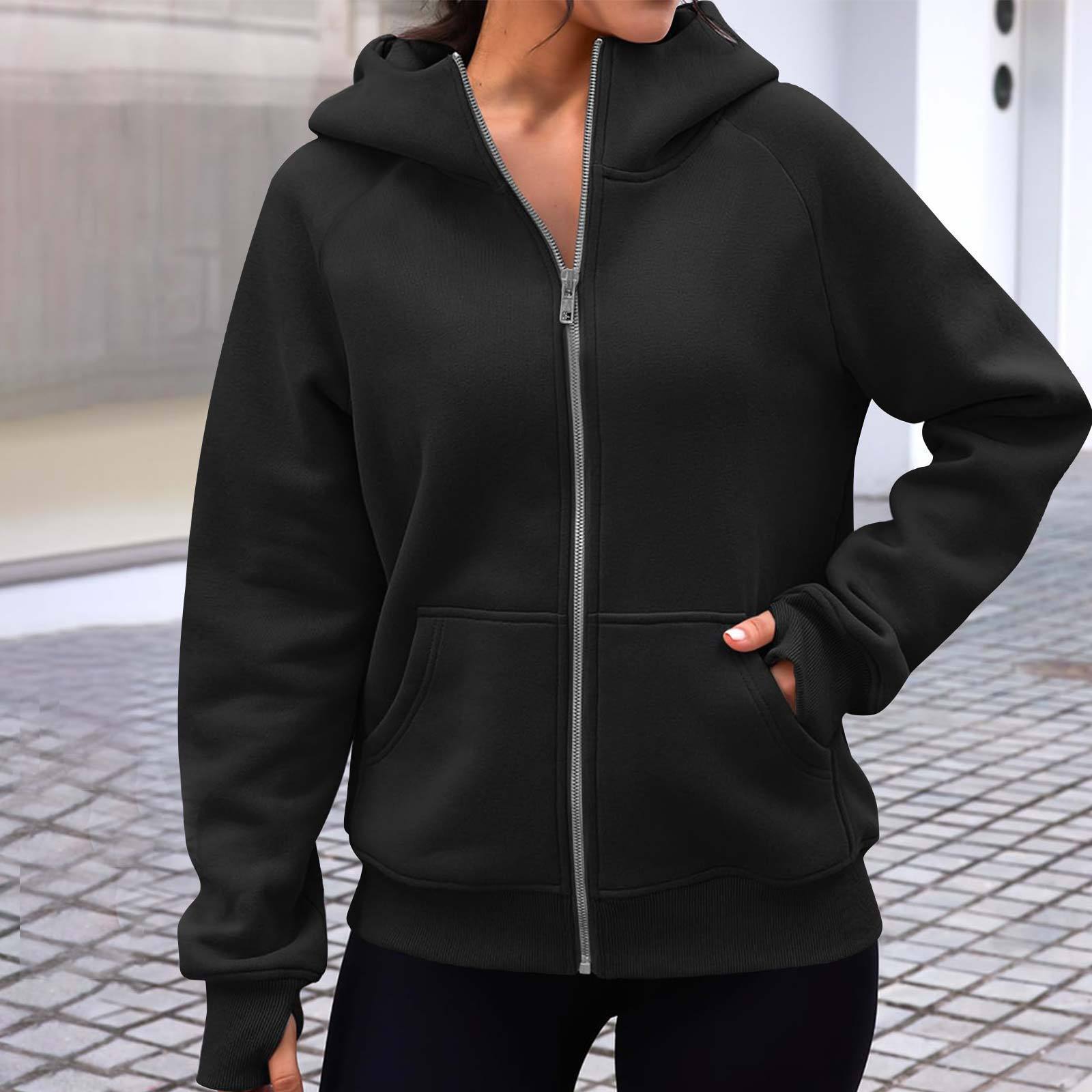 Damen gemütlicher und stilvoller Zip-Hoodie Sovae