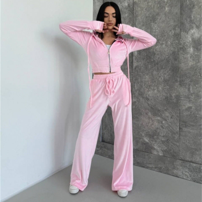 Damen entspannter Fleece-Loungewear-Anzug Sovae