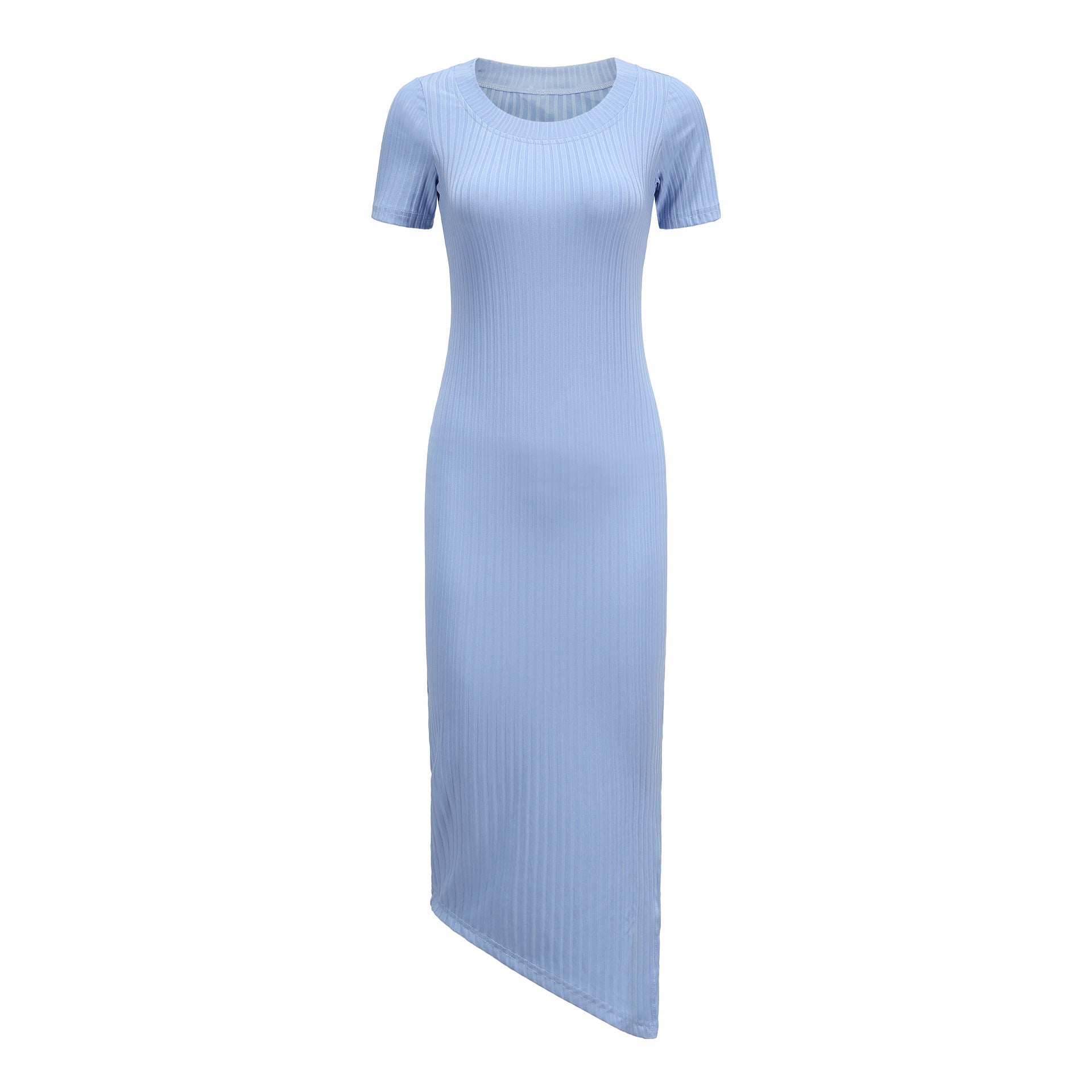 Damen Elegantes Maxikleid im Rippenstrickdesign Sovae