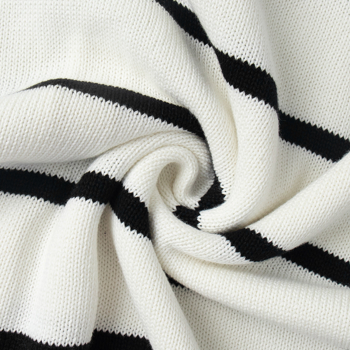 Damen Strickcardigan mit V-Ausschnitt und groben Streifen Sovae