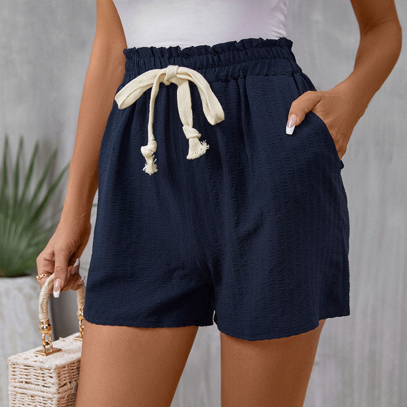 Damen Freizeitshorts mit elastischem Bund und modischem Kordelzug Sovae