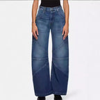 Damen Weit geschnittene Jeans mit geometrischem Design Sovae