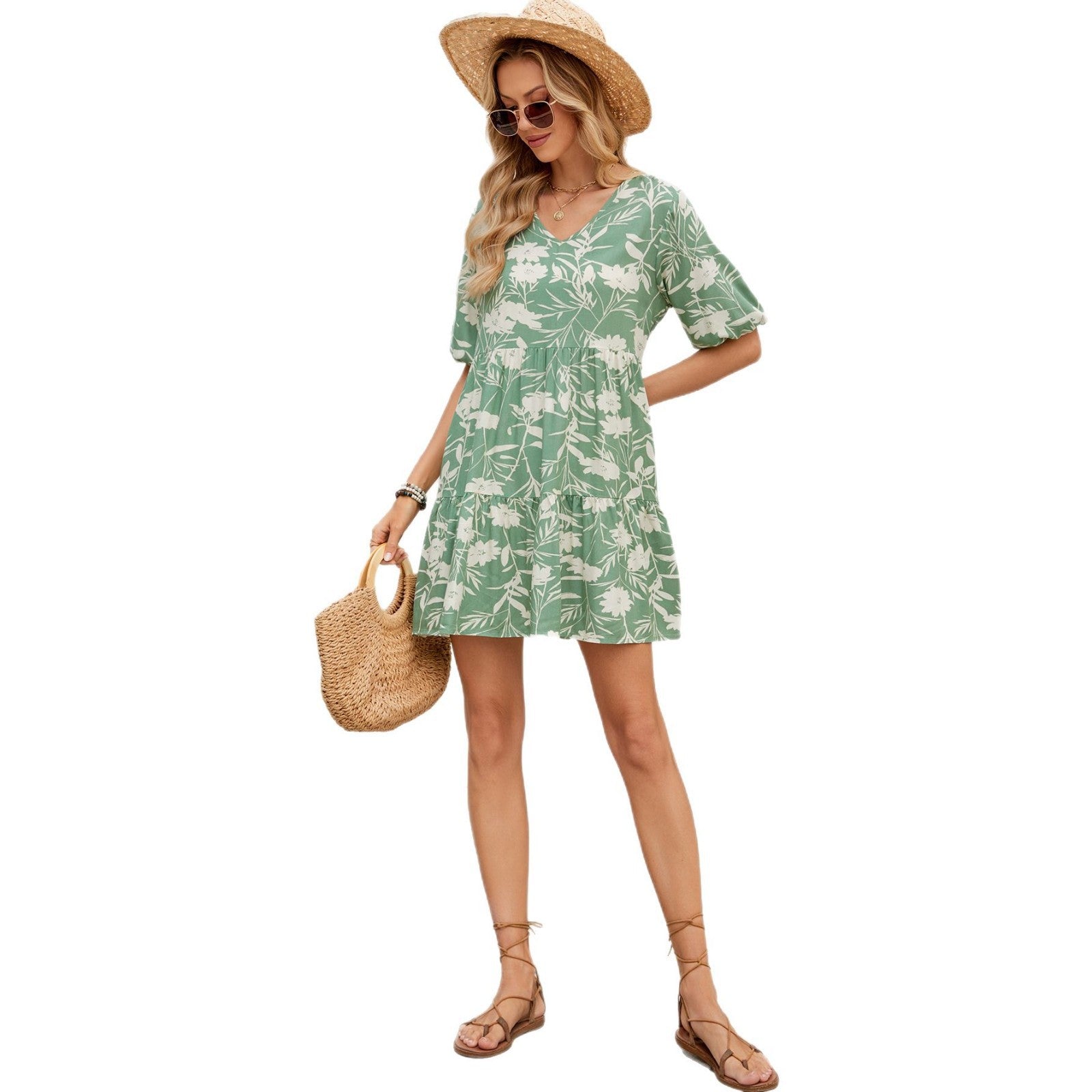 Damen Sommerliches Trägerkleid mit lässigem Schnitt Sovae