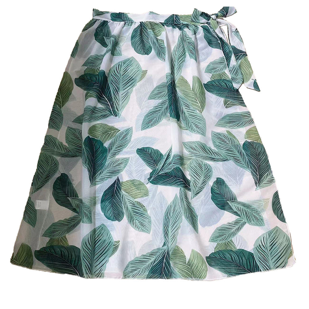 Damen Maxikleid mit Leopardenmuster und seitlichem Schlitz Sovae