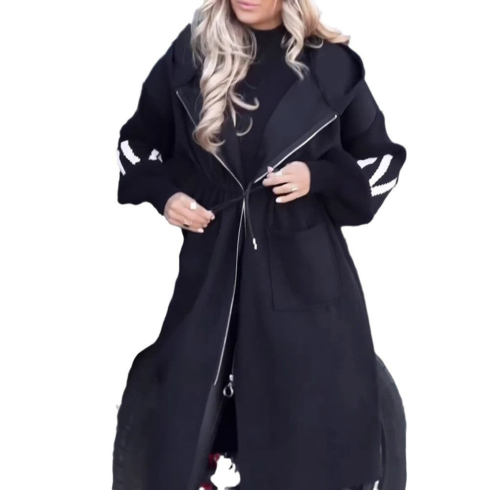 Damen modische Übergangsjacke mit praktischem Gürtel und lässigem Design Sovae