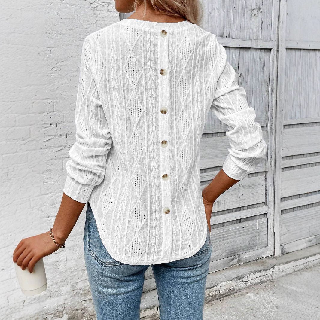 Damen Strickpullover mit strukturiertem Design Sovae